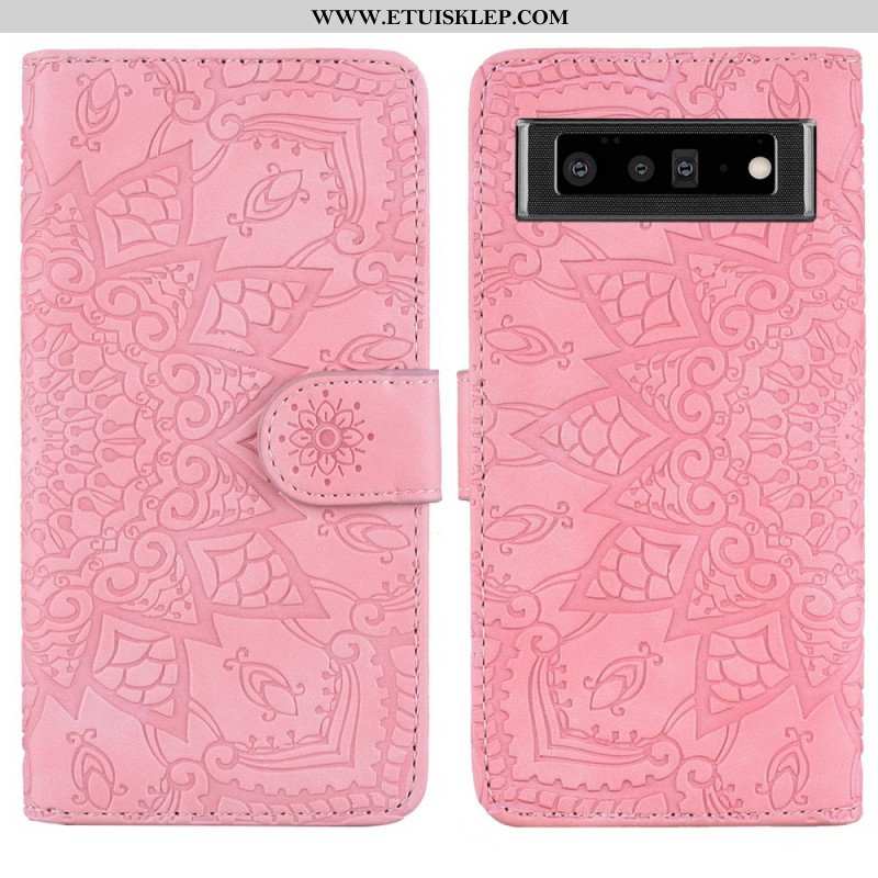 Etui Folio do Google Pixel 6 Barokowo-mandala